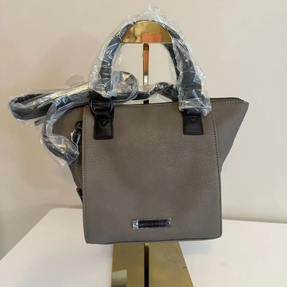 Danielle Nicole Women's Gray Adjustable Strap Alexa Mini Tote Crossbody Bags NWT - Picture 9 of 12